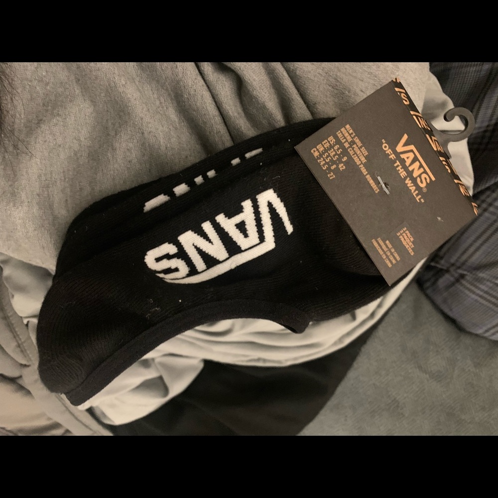 VANS black 3 pack ankle socks
